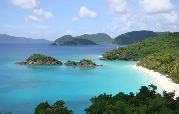 Sea, beach, shore, island