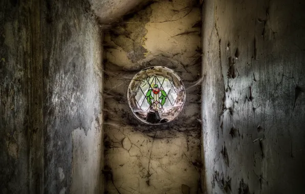 Room, window, stained glass