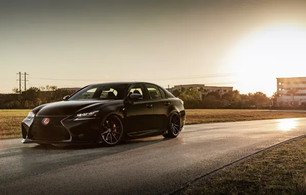 Picture Lexus, Japan, Black, Evening, F-sport