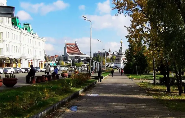 Summer, the city, street, Omsk, Siberia