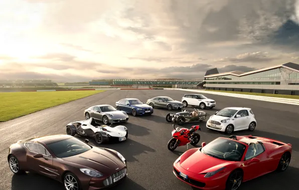 Picture Aston Martin, Mercedes-Benz, Porsche, BMW, Ferrari, Land Rover, Morgan, BAC