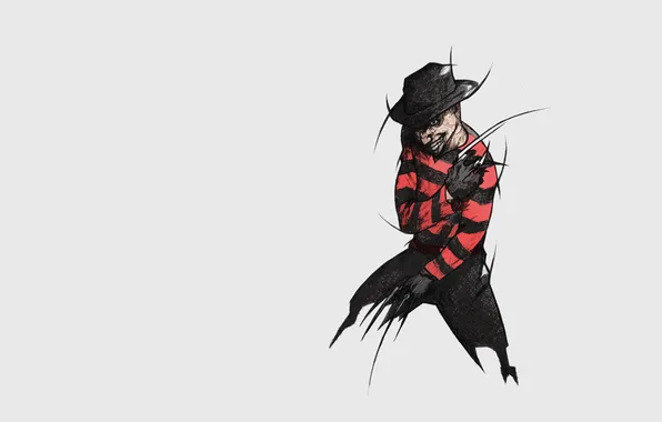 Picture classic, striped, horror, Freddy Krueger, A nightmare on elm street, Freddy Krueger, A Nightmare On …