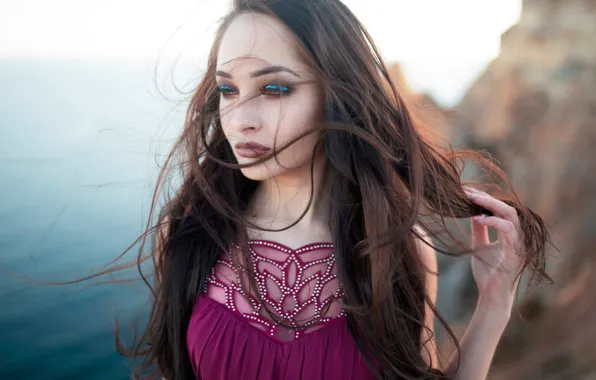 The wind, hair, makeup, sponge, Ale Nechitailova