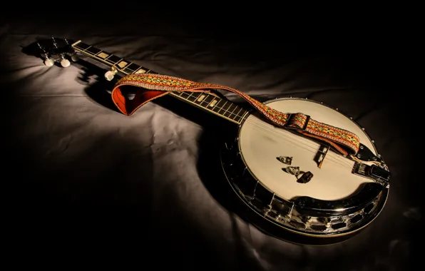 Picture music, tool, Five-string banjo