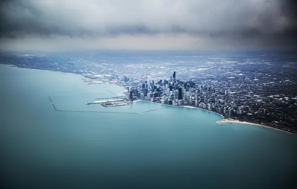 Chicago, Michigan, Skyscrapers, Building, Height, America, Il, Chicago