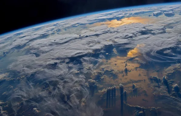Clouds, earth, planet, earth, clouds