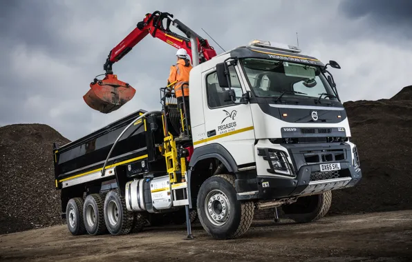 The sky, Volvo, truck, support, cabin, body, wheel, truck