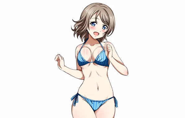Picture Swimsuits, beautiful, anime, Love Live, short hair, sexy, attractive, erotic