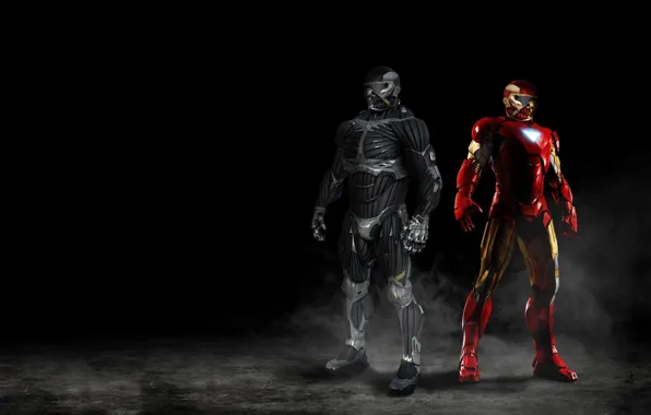 Picture Crysis, mecha, Crysis 2, Iron Man, man, Marvel, nanosuit, Crytek