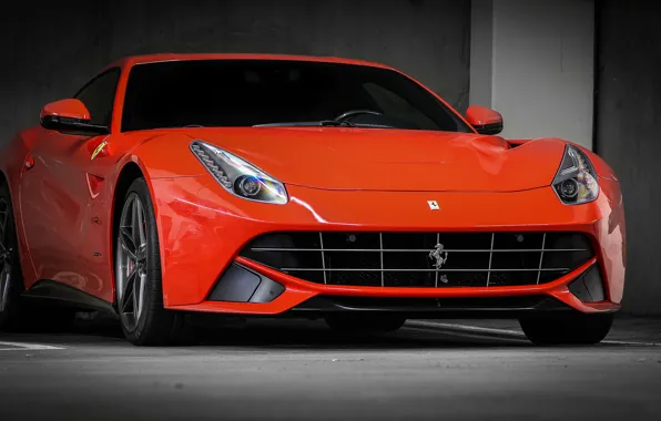 Picture ferrari, orange, f12, berlinetta