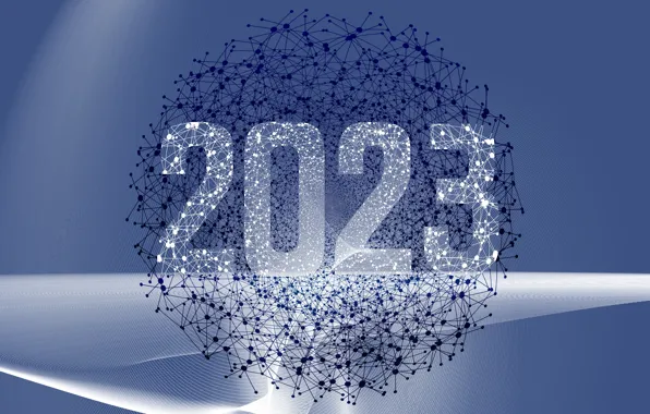 Background, network, technology, figures, New year, sphere, Internet, nodes