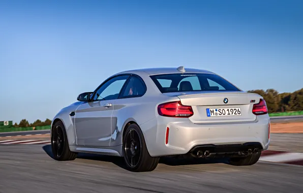 Picture movement, coupe, track, BMW, rear view, 2018, F87, M2