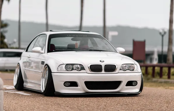 Auto, White, BMW, Machine, BMW, The hood, Lights, Car