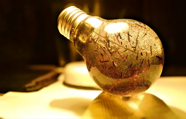 Light bulb, light, sequins