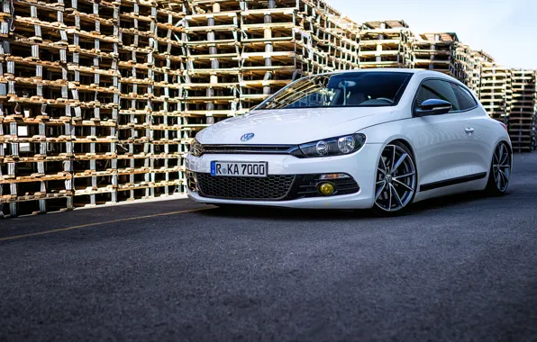 Picture Volkswagen, White, Scirocco