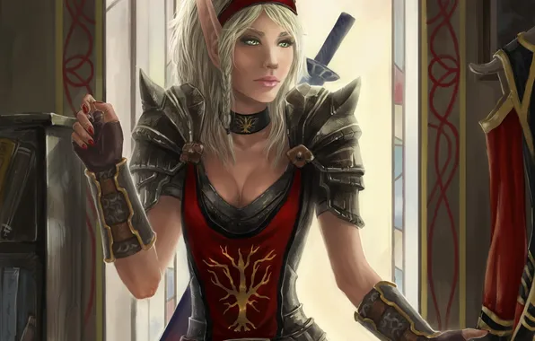 Picture girl, clothing, art, elf, wow, world of warcraft