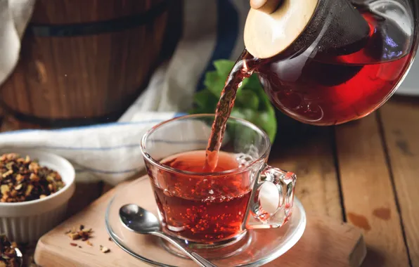 Tea, Cup, drink, teapot