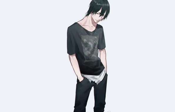 Background, art, guy, Kuroko from Basket, Hanamiya Makoto