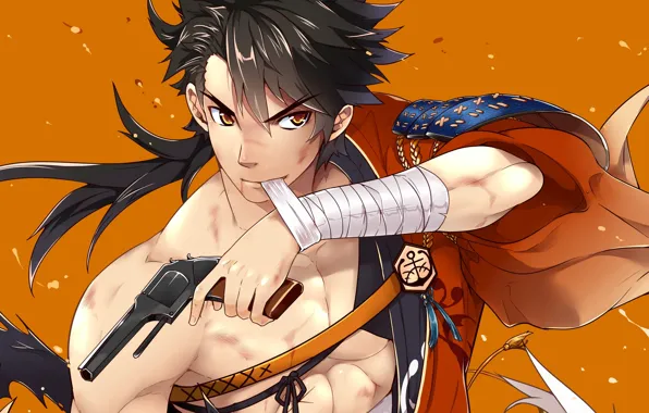 Look, sword, art, guy, touken ranbu