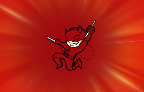 Red, costume, Daredevil, Daredevil