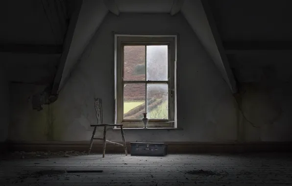 Picture room, window, chair