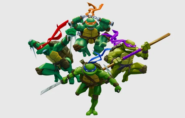 Teenage mutant ninja turtles, Raphael, Leonardo, Donatello, Teenage Mutant Ninja Turtles, Michelangelo, mutant ninja turtles