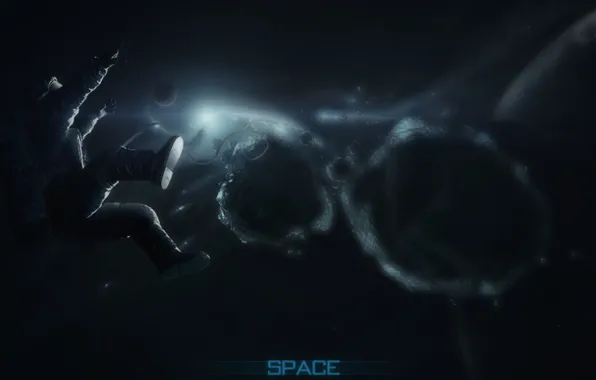 Space, stars, planet, astronaut, space, energy, dawn, dusk