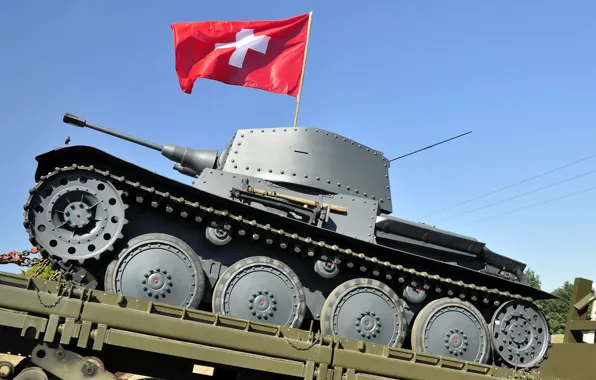 Flag, tank, combat, Armor