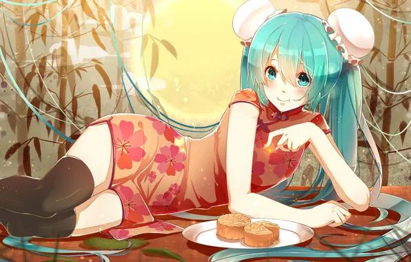 Girl, nature, anime, lies, hatsune miku, Vocaloid, Hatsune Miku