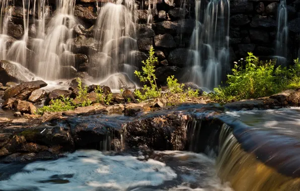 Picture rocks, waterfall, thresholds