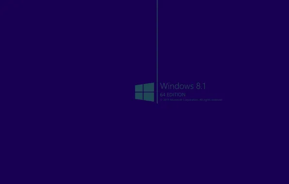Blue, background, logo, 2015, Windows 8.1