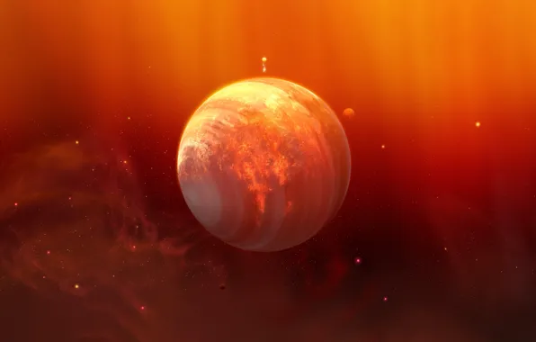 Stars, Planet, Space, Nebula, Planet, Fantasy, Planets, Art
