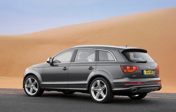 Picture sand, auto, Audi, Audi, desert, Q7 V12 2010 PCi, postna