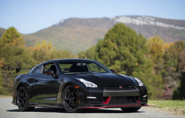 Nissan, GT-R, Black, Nismo, 2015