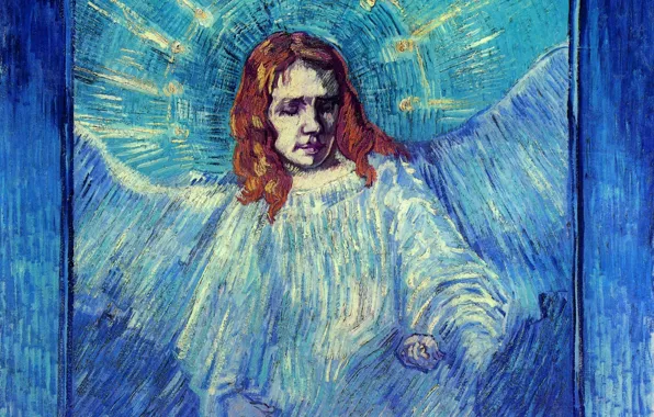 Rembrandt, Vincent van Gogh, of an Angel after, Half Figure