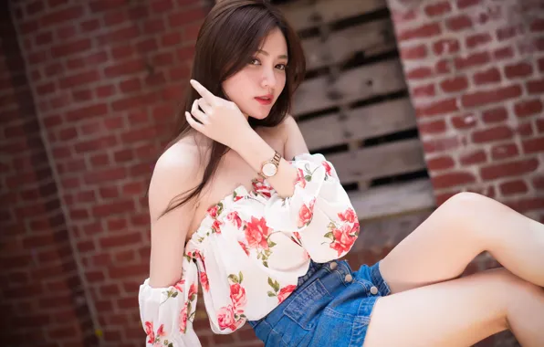 Summer, look, girl, face, cutie