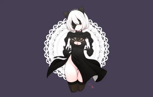 Kawaii, game, boobs, big, breast, anime, Nier, tits