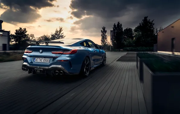 Picture machine, clouds, coupe, BMW, lights, AC Schnitzer, G15, M850i