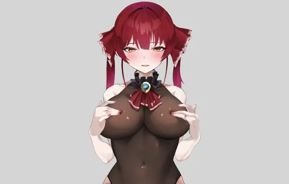 Girl, hot, sexy, red hair, boobs, anime, big boobs, babe