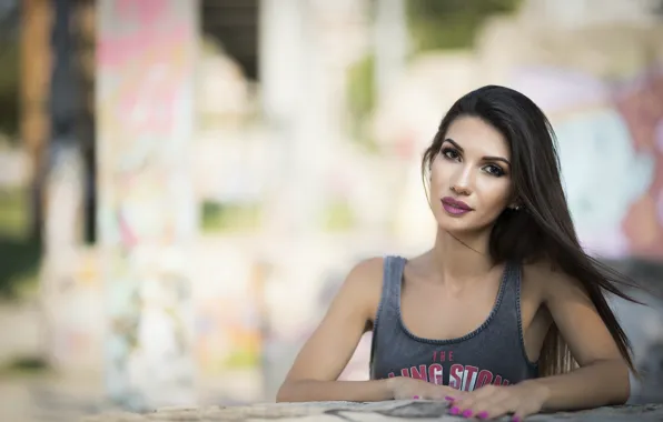 Summer, look, face, model, hair, Daniela