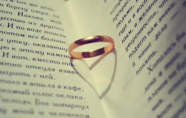 Picture Wallpaper, ring, book, shadow heart