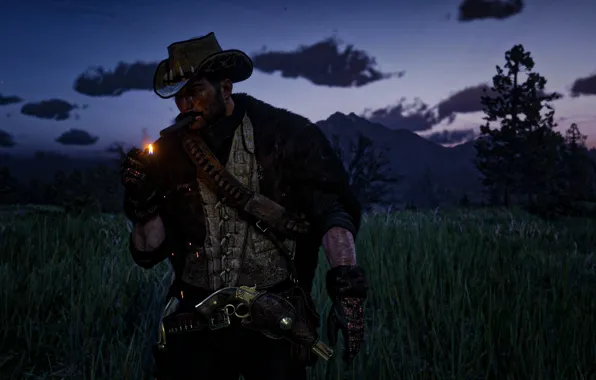 Game, smoke, red dead redemption, john marston, red dead redemption 2, rdr, rdr2