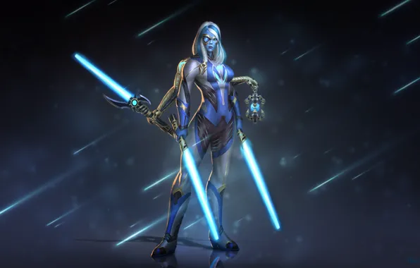 Figure, Swords, Art, Art, Kali, Andy Timm, SMITE, by Andy Timm