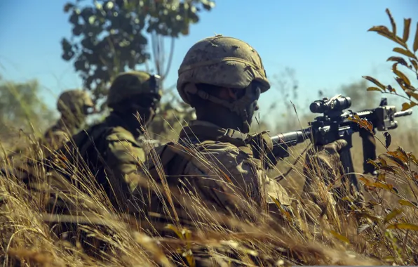 Weapons, army, soldiers