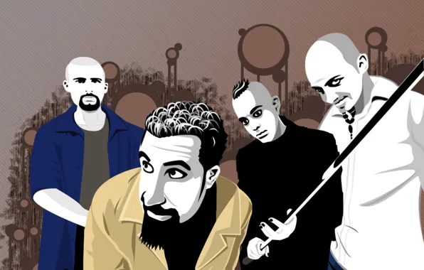 Picture group, music, celebrity, Rock, alternative metal, musicians, soad, System of a down