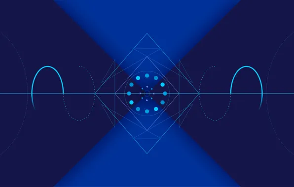 Vector, wallpaper, blue, background