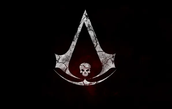 Picture skull, flag, symbol, assassin, Assassin's Creed IV: Black Flag