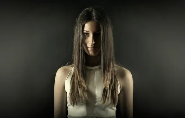 Look, background, portrait, Studio