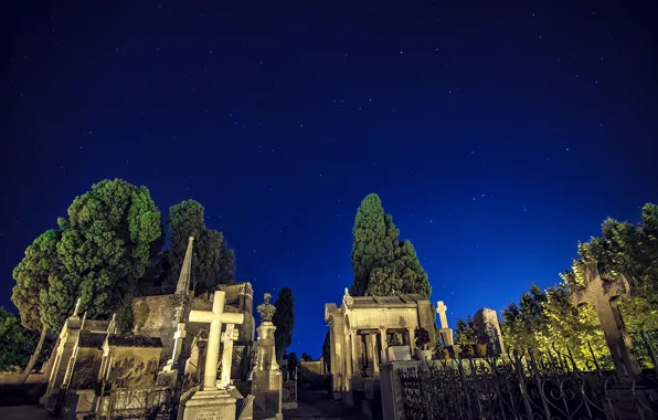 Night, france, mentone