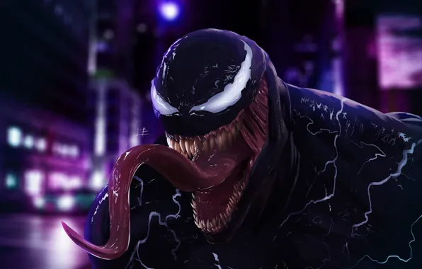 Language, the city, monster, art, anger, Venom, Venom, symbiote